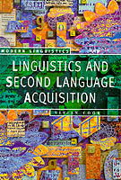 Linguistics and Second Language Acquisition - Vivian Cook - Andere - Macmillan Education UK - 9780333555347 - 27. Juli 1993