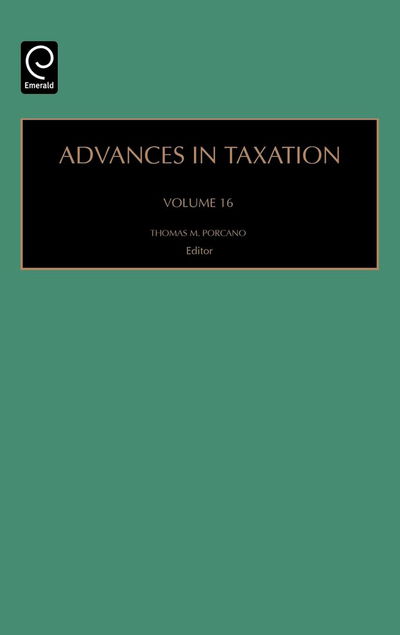 Cover for Thomas M Porcano · Advances in Taxation - Advances in Taxation (Hardcover Book) (2004)
