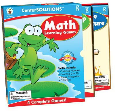 Cover for Carson-Dellosa Publishing · Math Learning Games, Grade K (GAME) (2008)