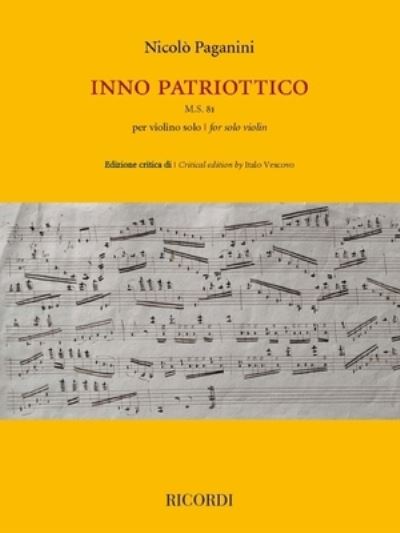 Cover for Nicolò Paganini · Inno Patriottico (Book) (2021)