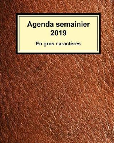 Cover for Montpelier Publishing · Agenda semainier 2019 (Paperback Book) (2018)