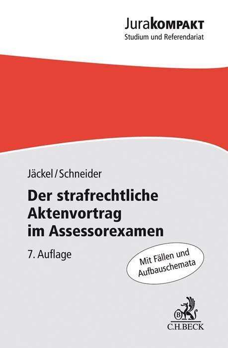 Cover for Jäckel · Der strafrechtliche Aktenvortrag (N/A)