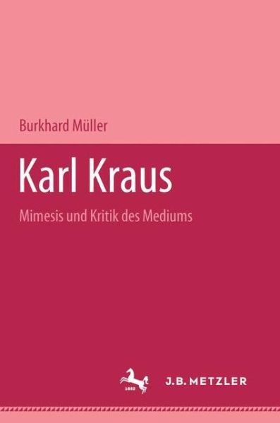 Cover for Burkhard Muller · Karl Kraus (Book) (1995)