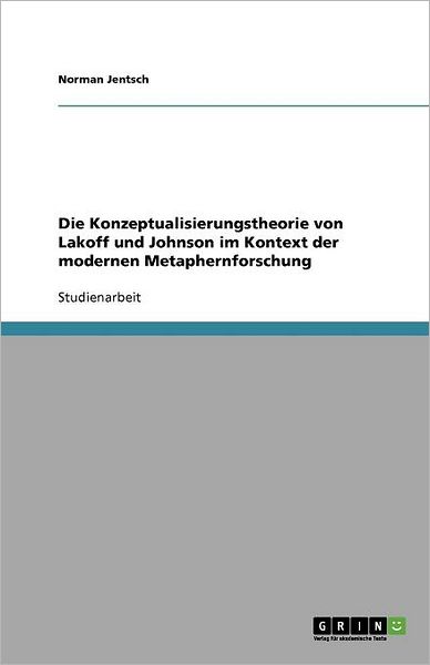 Cover for Jentsch · Die Konzeptualisierungstheorie (Book) [German edition] (2013)