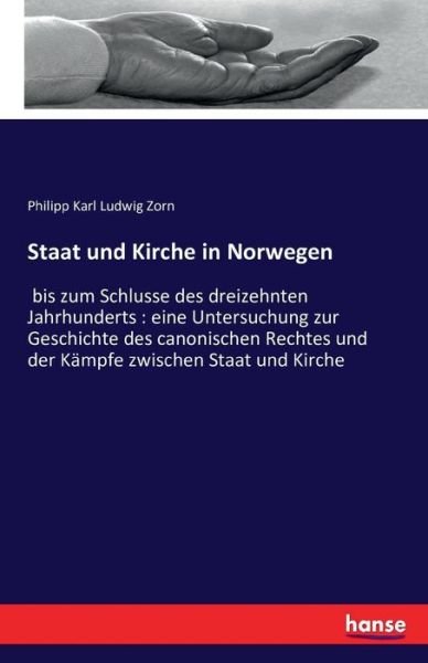 Cover for Zorn · Staat und Kirche in Norwegen (Bok) (2016)