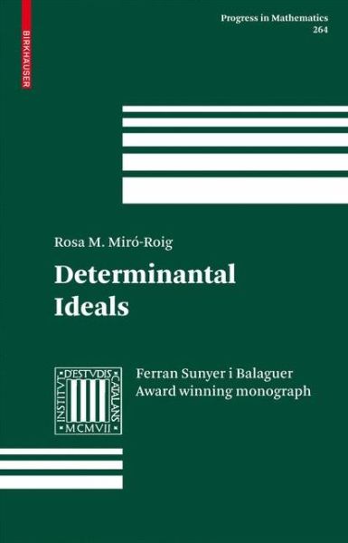 Cover for Rosa M. Miro-Roig · Determinantal Ideals - Progress in Mathematics (Hardcover Book) [2008 edition] (2007)