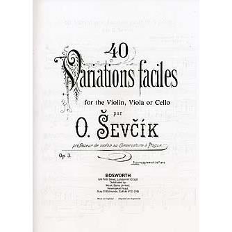 40 Variations Faciles - Otakar Sevcik - Books - Bosworth GmbH - 9783865435347 - December 1, 2003