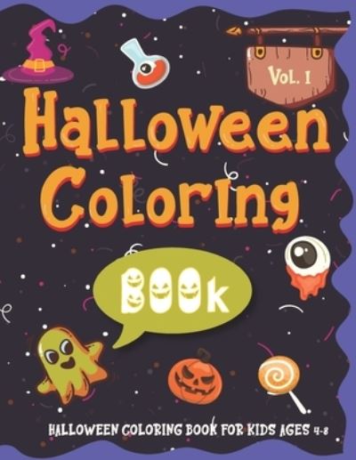 Cover for Mountain Time Book Company · Halloween Coloring BOOk For Kids Ages 4-8 (Paperback Book) (2020)