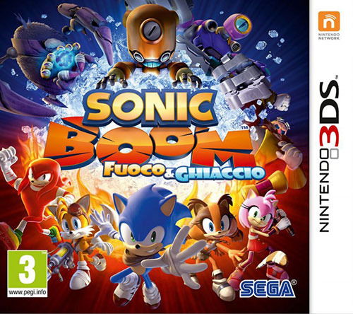 Cover for Sonic Boom Fuoco e Ghiaccio Italian Box EFIGS In Game DELETED TITLE 3DS · 3ds Sonic Boom Fire Ice (GAME)