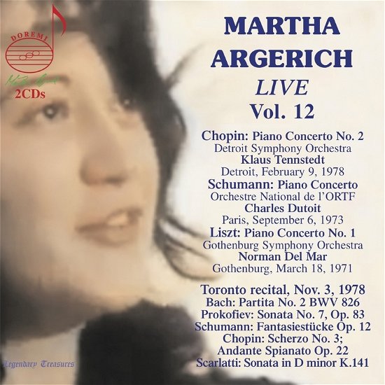Cover for Bach / Argerich / Detroit Symphony · V12: Martha Argerich Live (CD) (2023)