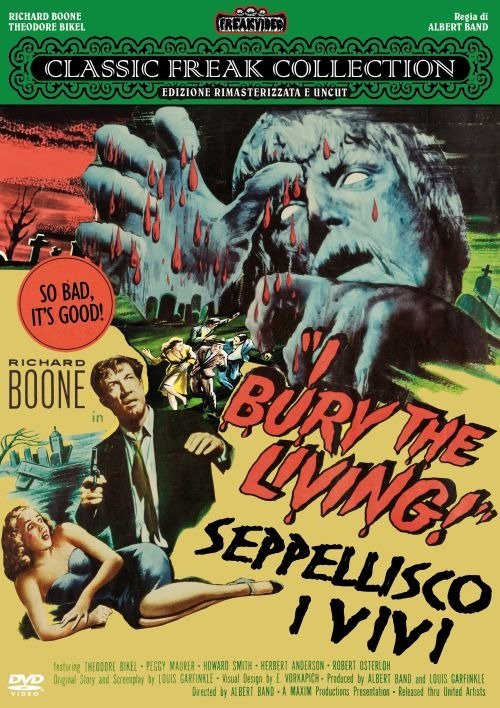 Cover for I Bury the Living! Seppellisco · I Bury The Living! Seppellisco I Vivi (DVD) (2019)