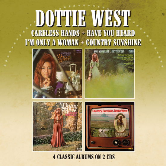 Cover for Dottie West · Careless Hands / Have You Heard / I'M Only A Woman, / Country Sunshine (CD) (2024)