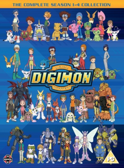 Cover for Digimon: Digital Monsters - Se · Digimon: Digital Monsters Season 1-4 (DVD) [Special edition] (2018)