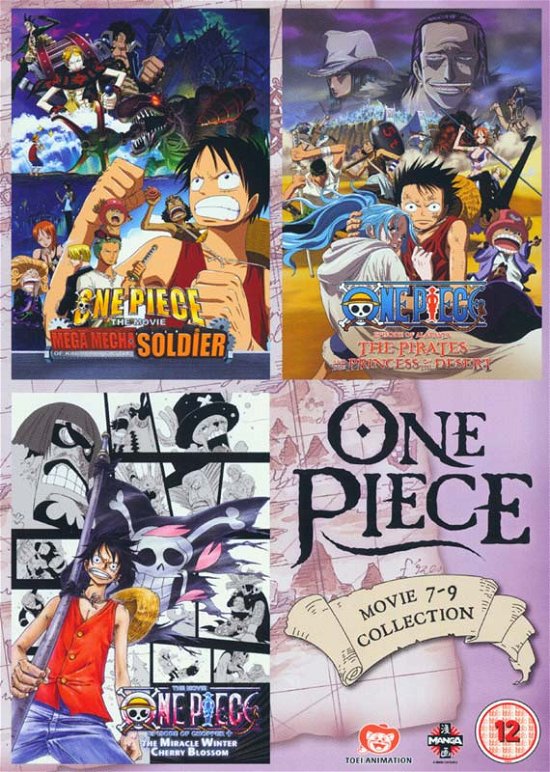 Cover for One Piece - Movie Collection 3 (Contains Films 7-9) · One Piece Movie Collection 3 - Films 7 to 9 (DVD) (2014)