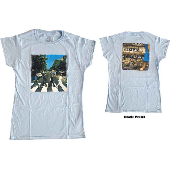 The Beatles Ladies T-Shirt: Vintage Abbey Road (Back Print) - The Beatles - Merchandise - MERCHANDISE - 5055295316348 - December 16, 2019