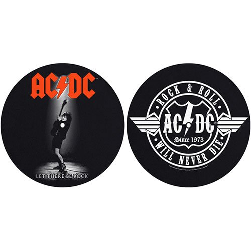 Cover for AC/DC · AC/DC Turntable Slipmat Set: Let There Be Rock / Rock &amp; Roll (Retail Pack) (VINYL) (2017)