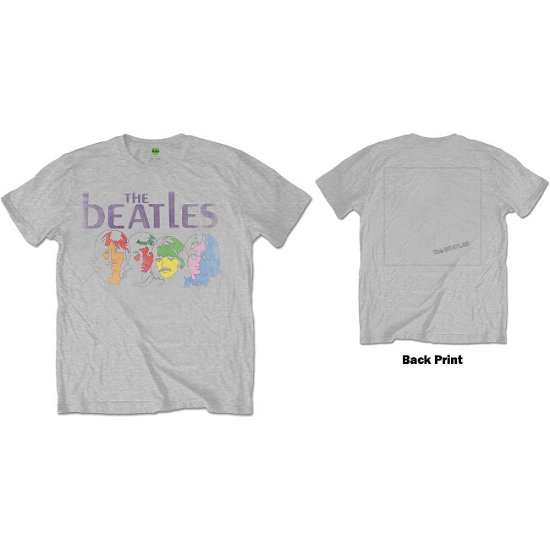 Cover for The Beatles · The Beatles Unisex T-Shirt: White Album Back (Back Print) (T-shirt) [size S] [Grey - Unisex edition]