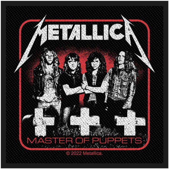 Metallica Standard Woven Patch: Master Of Puppets Band - Metallica - Merchandise - Razamataz - 5056365720348 - 20. Januar 2023