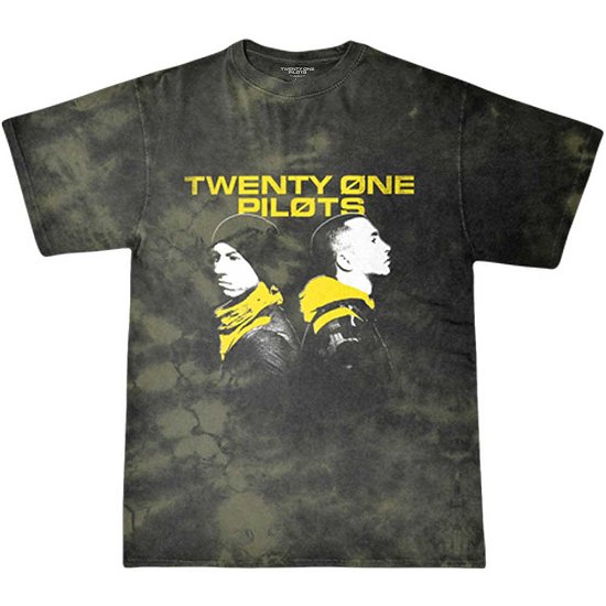 Twenty One Pilots · Twenty One Pilots Unisex T-Shirt: Back To Back (Wash Collection) (T-shirt) [size L]
