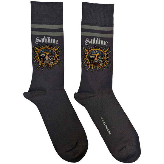 Sublime Unisex Ankle Socks: Yellow Sun (UK Size 7 - 11) - Sublime - Koopwaar -  - 5056561092348 - 