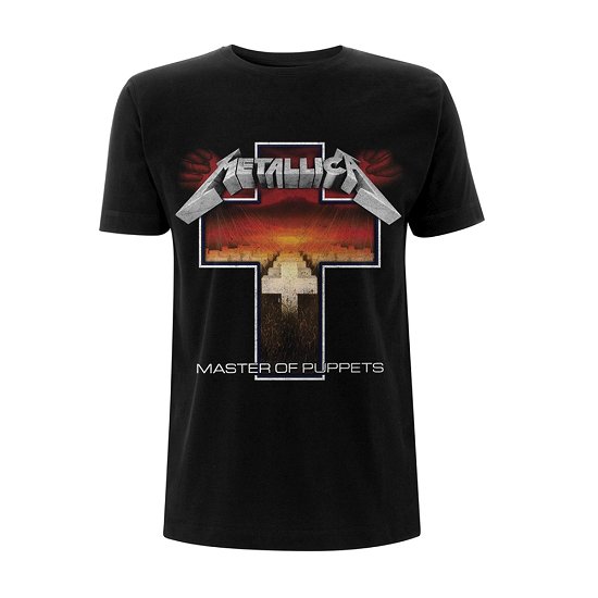 Metallica Unisex T-Shirt: Master of Puppets Cross - Metallica - Produtos - PHD - 5060489508348 - 22 de outubro de 2018