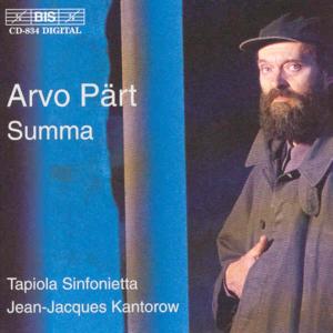 Summa-Festina Lente For S - Arvo Pärt - Musiikki - BIS - 7318590008348 - tiistai 4. maaliskuuta 2003