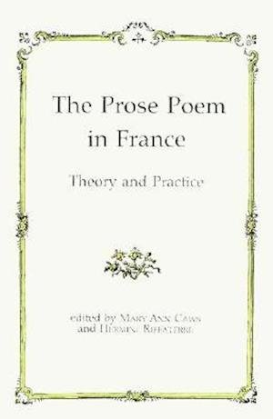 Cover for Mary Ann Caws · The Prose Poem in France: Theory and Practice (Gebundenes Buch) (1983)