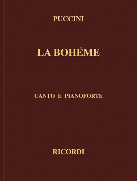 Cover for Giacomo Puccini · La Boheme: Canto E Pianoforte (Gebundenes Buch) (1987)