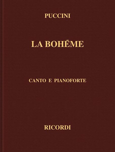 Cover for Giacomo Puccini · La Boheme: Canto E Pianoforte (Hardcover bog) (1987)