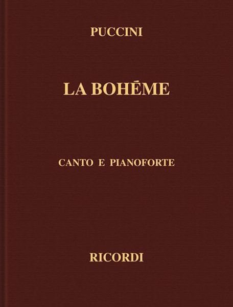 Cover for Giacomo Puccini · La Boheme: Canto E Pianoforte (Inbunden Bok) (1987)