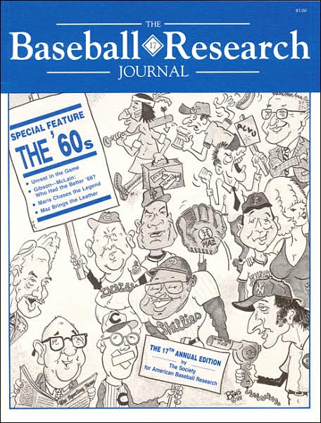 Cover for Society for American Baseball Research (SABR) · The Baseball Research Journal (BRJ), Volume 17 (Paperback Book) (1988)