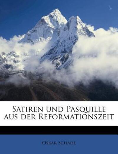 Cover for Schade · Satiren und Pasquille aus der Re (Book)