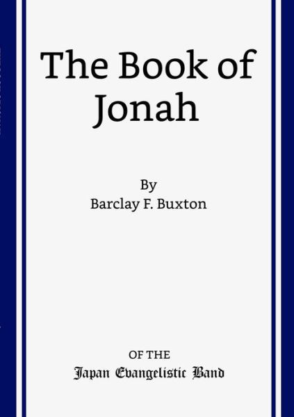 Cover for Barclay F. Buxton · Book of Jonah (Book) (2021)