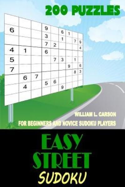 Cover for William L Carson · Easy Street Sudoku (Paperback Bog) (2016)