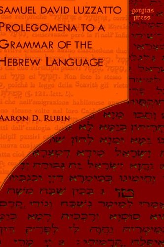 Cover for Aaron D. Rubin · Samuel David Luzzatto: Prolegomena to a Grammar of the Hebrew Language (Hardcover Book) [1st Gorgias Press Ed edition] (2006)