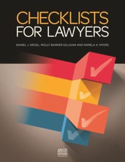 Cover for Daniel J. Siegel · Checklists for Lawyers (Spiralbuch) (2015)