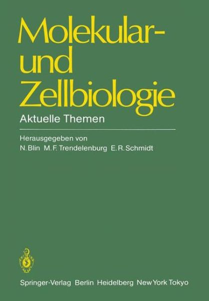 Cover for N Blin · Molekular- Und Zellbiologie (Taschenbuch) (1984)