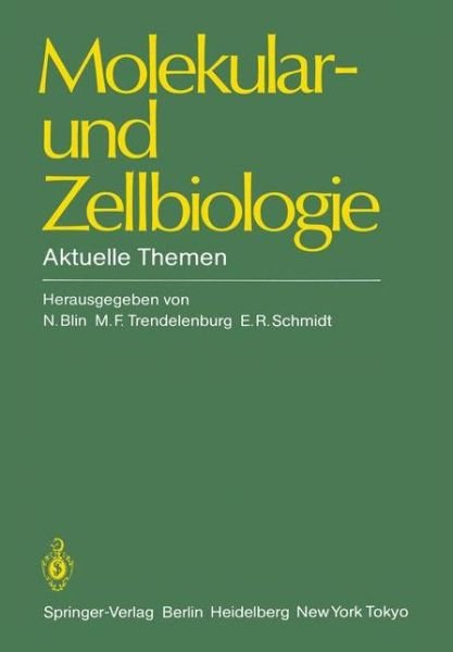 Cover for N Blin · Molekular- Und Zellbiologie (Paperback Book) (1984)
