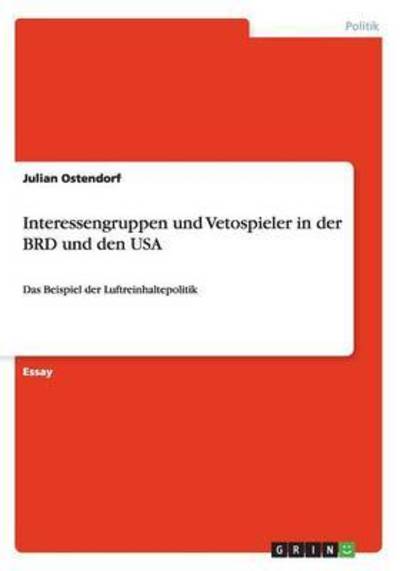 Cover for Ostendorf · Interessengruppen und Vetospi (Book) [German edition] (2013)