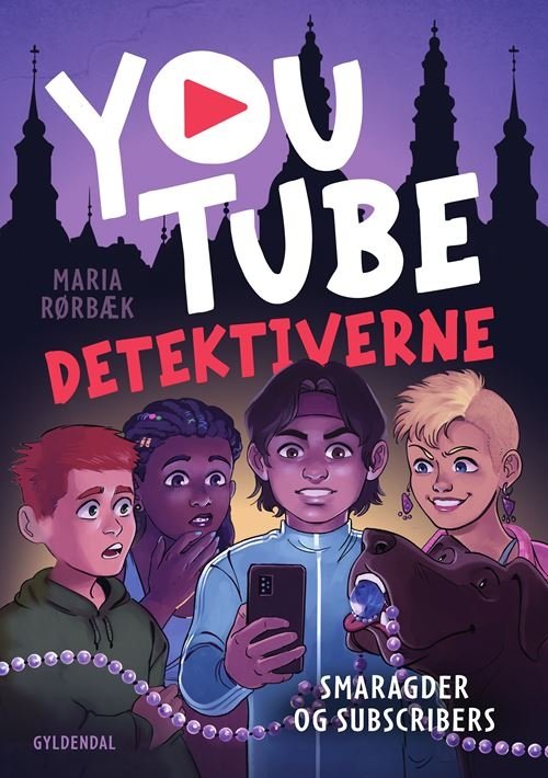 Cover for Maria Rørbæk · YouTube-detektiverne: YouTube-detektiverne - Smaragder og subscribers (Innbunden bok) [1. utgave] (2024)