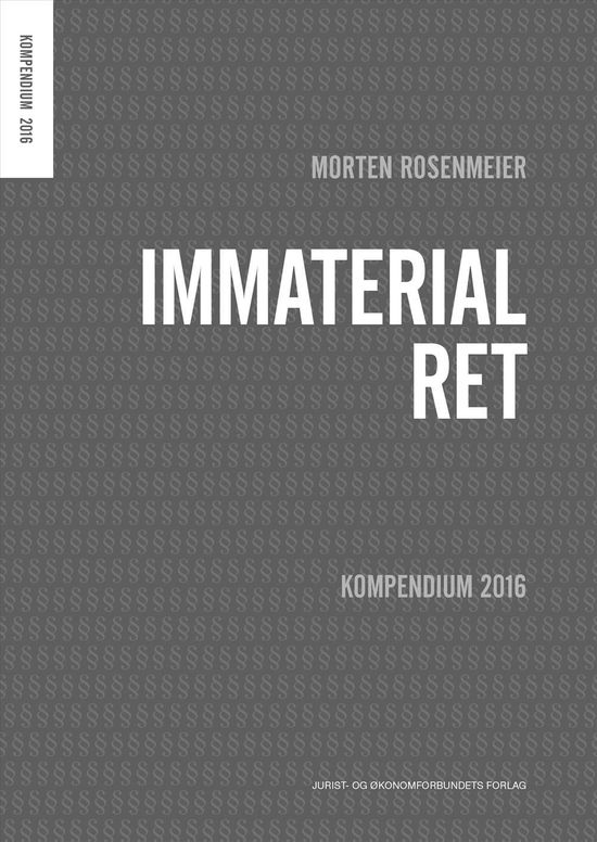 Cover for Morten Rosenmeier · Immaterialret - Kompendium 2016/17 (Sewn Spine Book) [1st edition] (2016)