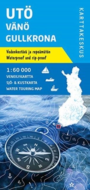 Cover for Uto Vano Gullkrona - Water touring map (Map) (2018)