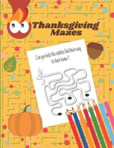 Cover for Dotfun Press · Thanksgiving Mazes (Paperback Book) (2020)