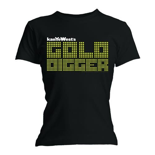 Kanye West Ladies T-Shirt: Gold Digger (Skinny Fit) - Kanye West - Merchandise - Bravado - 5023209636349 - 16 augusti 2013
