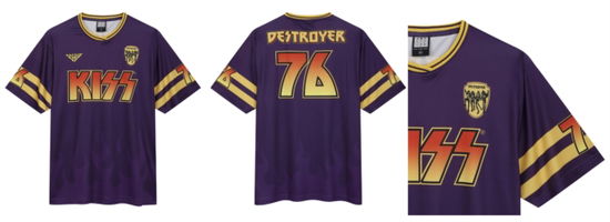 Kiss Destroyer Rock FC Football Shirt Large - Kiss - Merchandise - AMPLIFIED - 5054488994349 - July 13, 2024