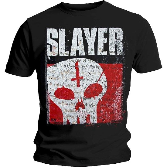 Slayer Unisex T-Shirt: Undisputed Attitude Skull - Slayer - Koopwaar - Global - Apparel - 5055979950349 - 