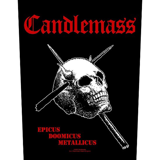 Candlemass Back Patch: Epicus Doomicus Metallicus - Candlemass - Merchandise -  - 5056365710349 - 