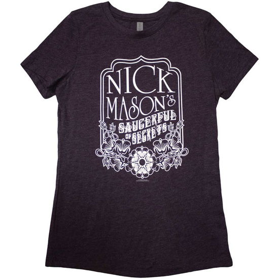 Nick Mason's Saucerful of Secrets Ladies T-Shirt: Flowers (Ex-Tour) - Nick Mason's Saucerful of Secrets - Fanituote -  - 5056737232349 - 