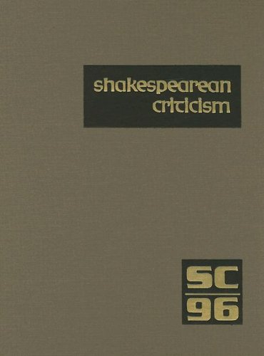 Cover for Michelle Lee · Shakespearean Criticism: Excerpts from the Criticism of William Shakespeare's Plays &amp; Poetry, from the First Published Appraisals to Current Evaluations (Shakespearean Criticism (Gale Res)) (Hardcover Book) (2006)