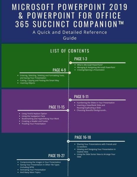 Cover for Succinct Companion · Microsoft PowerPoint 2019 &amp; PowerPoint for Office 365 Succinct Companion (TM) (Pocketbok) (2019)